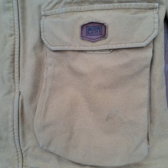 WoolRich Men Coat Jacket Parka Duck Size Medium Brown - Picture 11 of 15